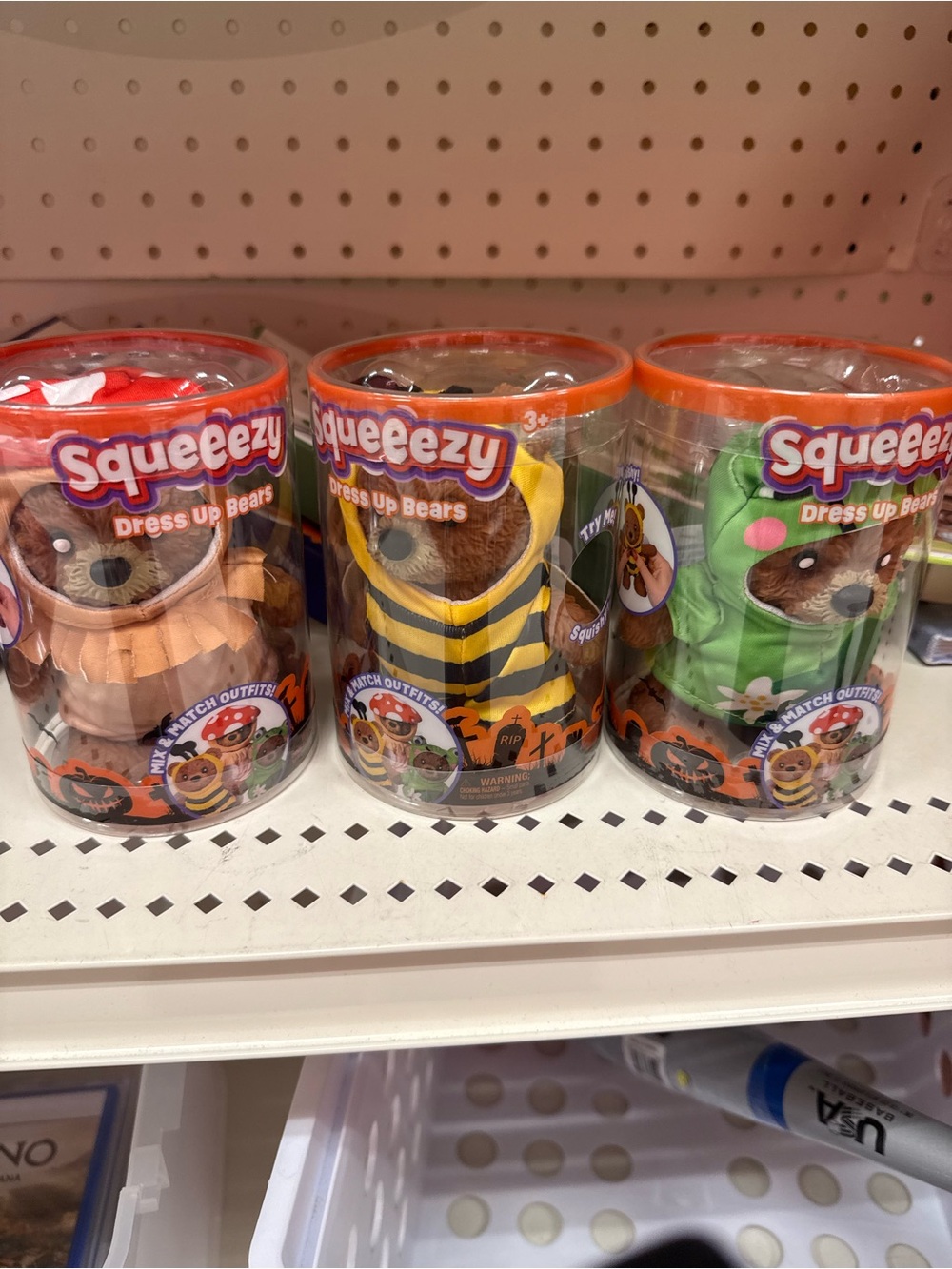 Squeeezy Dress Up Bears squishy